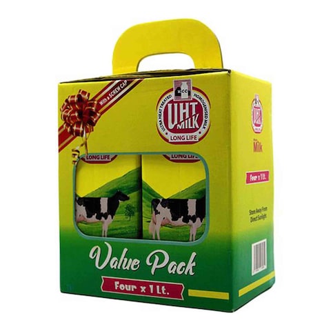 Kcc Uht Milk Value Pack 1Lx4  Long Life