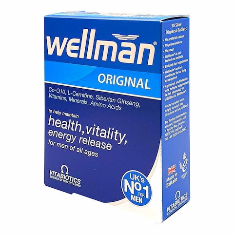 Vitabiotics Wellman Original Tablets For Men of All Ages 30 Tablets