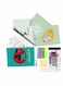 Lowha Set Of 5 Spiral Notebooks For School, 60 Sheets With Hard Paper Covers For Arabic, English, Chemistry, Physics, Biology With A Set Of School Supplies