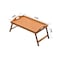 LIYING Bamboo Bed Tray Table,Foldable Lap Table Bed Tray, 50 * 30 * 20cm,Large Size Laptop Tray Desk,for Kitchen, Bedroom, Bed, Sofa, Hospital