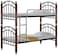 Generic Steel Bunk Bed With Mahogany Wooden Legs, 170 X 90 X 190 Cm