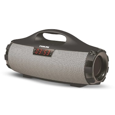 نيكاي نظام مكبر صوت محمول مع بلوتوث وراديو اف ام ، NBTS30 ، اسود