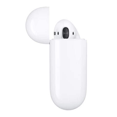 Apple AirPods 2nd Generation Earbuds With Charging Case, Bluetooth, Built-in Microphone, White