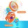 Copop Bubble Machine Bubble Gun Giant &amp; Small Bubble Blower With 2 Bubble Wands, Bubble Machine For Kids Dip &amp;Press Bubble Gun 800+ Bubbles Per Minute 2 X 8 Oz Bubble Solution Included