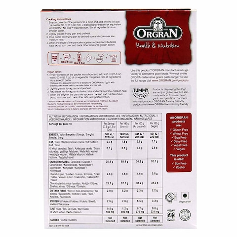 Orgran Buckwheat Pancake Mix 375g
