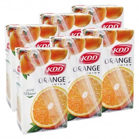 KDD ORANGE JUICE 100% NATURAL 6&times;250ML