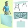 HEXAR&reg; Heavy Duty Multipurpose Camping Table Portable Folding Table Picnic Dining table Centerfold Ideal for Crafts Outdoor Events Lightweight and Durable Table with Carry Handle (L152 W70 H74 CM)