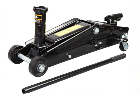 Generic Car Jack Hydraulic Trolley Jack With Strong Stick To Push Car Jack - 3 Ton Capacity Black