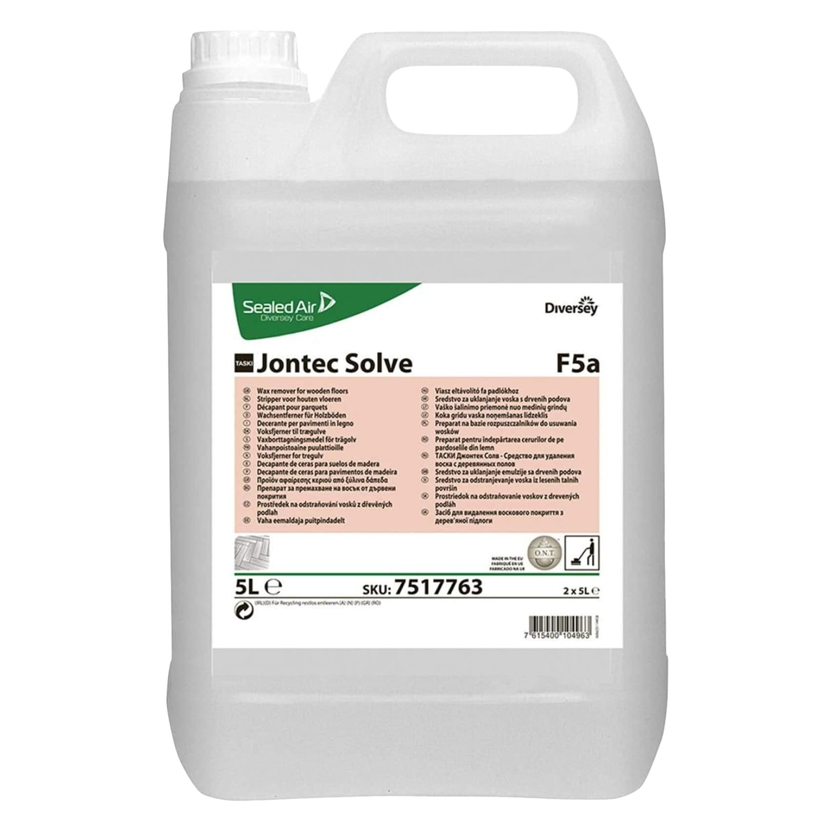 Buy Diversey Sealed Air Care Jontec Solve Floor Wax Remover Liquid 5L ...