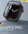 Amazing Thing Quartz Pro designed for Apple Watch Series 9/8/7 41mm case cover - Clear Black