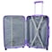 Senator Hard Case Large Suitcase Luggage Trolley For Unisex ABS Lightweight Travel Bag with 4 Spinner Wheels KH1065 Highlight Purple