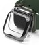 Ringke Apple Watch 9 / 8 / 7 41mm Apple Watch Series (41mm) Case, Slim Series, Clear + Dark Chrome