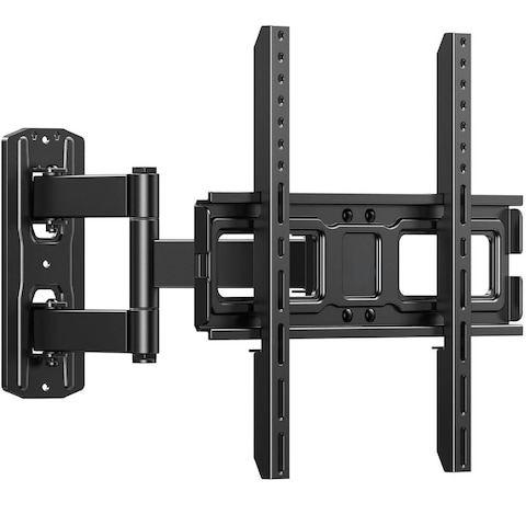 ICS Full Motion TV Wall Mount for 32-75 Inches Flat Curved TVs, TV Mount With Articulating Arms Extension Swivel Tilt, Wall Mount TV Bracket Black