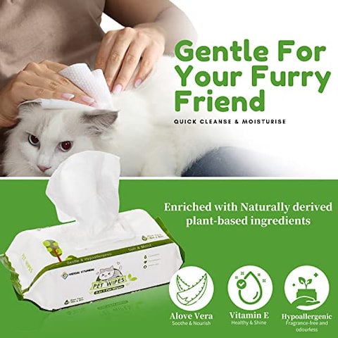 Pet Wipes PrimePets Dog Wipes For Paws And Butt, 300 Count, 8