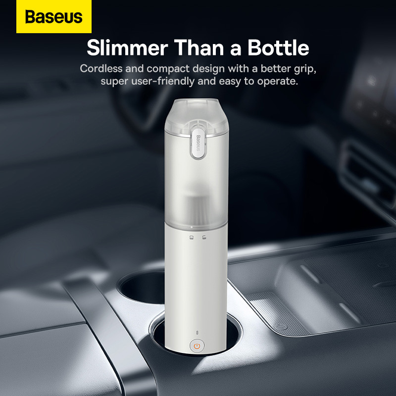 Baseus Car Vacuum Cleaner High Power, A3 Lite 12000PA Handheld Vacuum with USB C Fast Charging,Mini Hand Vacuum with Single Touch Empty, Mini Air Blower Inflator Pump Dust Buster for Car,Pet Hair,Desk