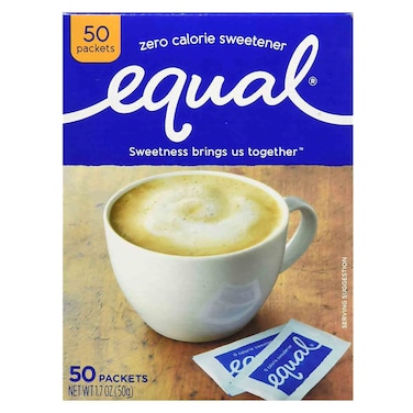 Equal Sucralose Zero Calorie Sweetener 50 Count