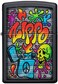 Zippo Classic Lighter Model 49605 - Zippo Street Art with Vibrant Color Graffiti Design - Windproof | Metal Material - Black