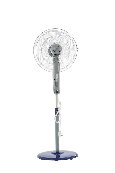 Olsenmark 16&quot; Stand Fan- OMF1697S/ Pedestal Design with 5&quot; AS Blades for Strong Wind and 3-Speed Levels/ Adjustable Height and Oscillation, Ideal for Home, Office, Garage, Apartment/ 2 Years