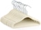 Red Dot Gift 50-Pack Kids Non-Slip Velvet Hangers - ( 35Cm / 14 Inch )Nursery Clothes Hangers, Toddler Hangers, 360 Chrome Swivel Hook (Beige, 50)