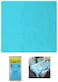 Generic Beautiful Plastic Table Cover -Blue Colour- (137X182cm) (Pack Of 12 Unit)