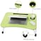 LINGWEI Laptop Table Laptop Desk Lap Tray Computer Desk Study Table Foldable Portable Laptop Bed Table Reading Table computer desk laptop desk Green