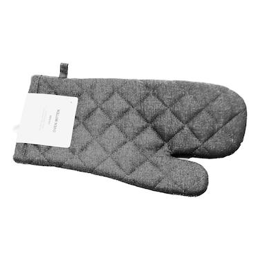 Oven Mitten purple Solid 17X32 Cm