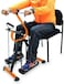 Marshal Fitness Master Gym Mini Exercise Bike Portable Home Pedal Exerciser Gym Fitness Leg Arm Cardio Training for Pregnant Women, Elderly, Disabled,Men,Physio Bike,MF-0108