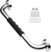 Generic 16 Inch Anti-Slip Shower Grab Bars w/Rubber Grip - 1" Diameter, Chrome SUS304 Stainless Steel Bathroom Grab Bar Handle, Safety Balance Handrail For Wall, Handicap Elderly Assist Bath Handle