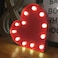 Metal Red Heart with LED Lights 30cm