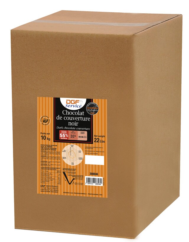 Buy DGF Dark Chocolate 55% 10Kg Box Online | Carrefour UAE