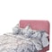 In House Lamar Velvet Bed Frame - Single - 200x90 cm - Light Pink