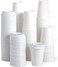 Lavish [50 Cups] 8 Oz White Paper Cups With White Lid, Is Suitable For Coffee Tea Or Hot Chocolate Very Suitable For Home And Office Use