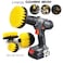 3 Pcs Electric Scrubber Brush Drill Brush Kit Plastic Round Cleaning Brush For Carpet Glass Car Tires Nylon Brushes 2/3.5/4'Kitchen Tools Dust Removal
