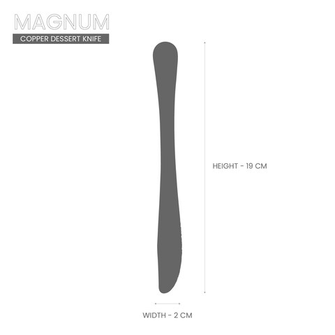 KITCHEN MASTER COPPER DESSERT KNIFE, KM0114, 3PC PACK, MAGNUM
