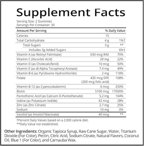 Sugarbearhair Vitamins (1 Month Supply)