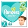Pampers Aloe Vera Taped Diapers, Size 7, 15+kg, Giant Pack, 44 Diapers