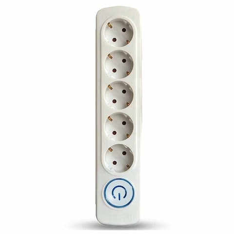 Elios Premio Multi-Sockets - 5 Outlet - White