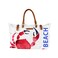Anemoss Crab Beach Bag, Waterproof and Sandproof Beach Bags, Lighweight Fashionable Hand and Shoulder Bag, Large Capacity, Gifts for Women and Girls, for Trips - Shopping