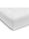 Hotel Linen Klub Deyarco Hotel Linen Klub Double Fitted Sheet 350Tc 100% Long Staple Sateen Waeve Luxurious Quality With Elasticized Deep Pocket Cotton, White 140X200+40cm