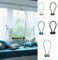 Aiwanto 1 Pair Curtains Holdbacks Tiebacks Magnetic Rope Drape Tie Backs Holders(Blue)