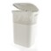 Rattan Laundry Basket With Lid White 60L FRA-160270