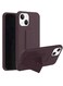 Zolo Finger Grip Holder and standing cover with Car Magnetic Multi-function Shockproof Protective Case Cover For iphone 14 Brown