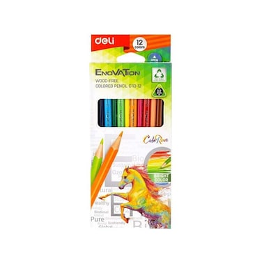 Deli Coloring Pencils - 12 Colors