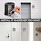 Rubik Key Storage Safe Box, 4 Digits Combination Key Lock Box with Resettable Wall Mounted for Outdoor and Indoor Home Hotel Office - Gray/Black