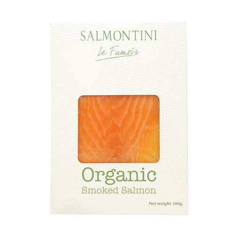 Buy Salmontini Organic Smoked Salmon 100g in UAE