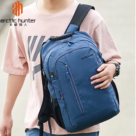 バックパック・リュック HUNTER UNISEX Two Pocket Backpack Ocean Blue Hunter Original Nylon Backpack, Dark Olive : Amazon.ca