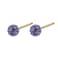 Caflon Fashion Sense Gold Plated Tanzanite Glitterball Earring, 4.5 mm