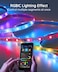 Govee Outdoor LED Strip Lights, 32.8ft Smart LED Outdoor Lights, Bluetooth App Control, IP65 Waterproof LED Lights, RGBIC Color Changing Outdoor Lights for Patio Decorations, Party and Eave