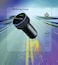 52W Dual port USB, Type C Fast Car Charger PD+Q 3.0 Compatible with iPhone 14/13/12/11 Pro/Plus/Max iPad mini, Huawei, Android Samsung S23 S22 Ultra and all other mobiles - Black
