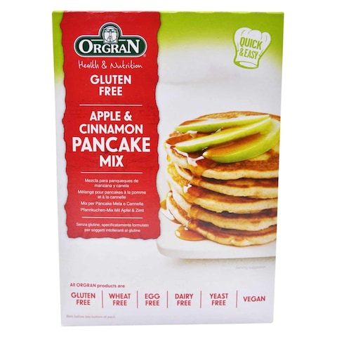 Orgran Gluten Free Apple And Cinnamon Pancake Mix 325g